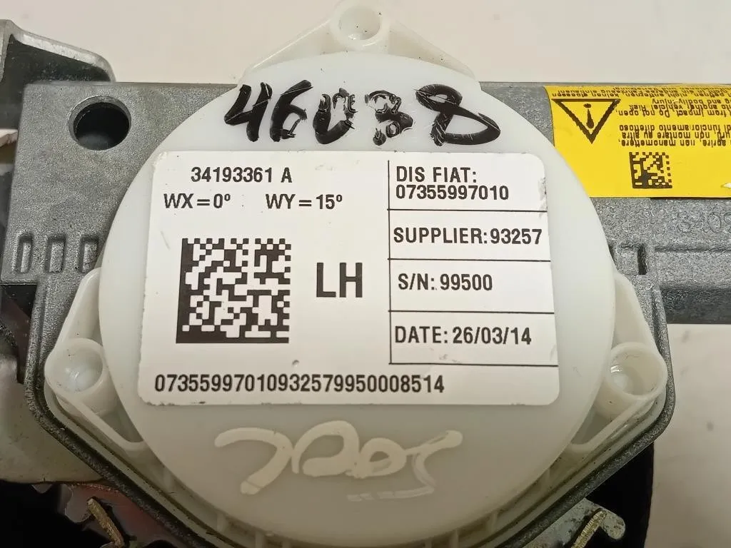 Cintura DI Sicurezza Sedile ANT SX 34193361 Fiat 500L 2013