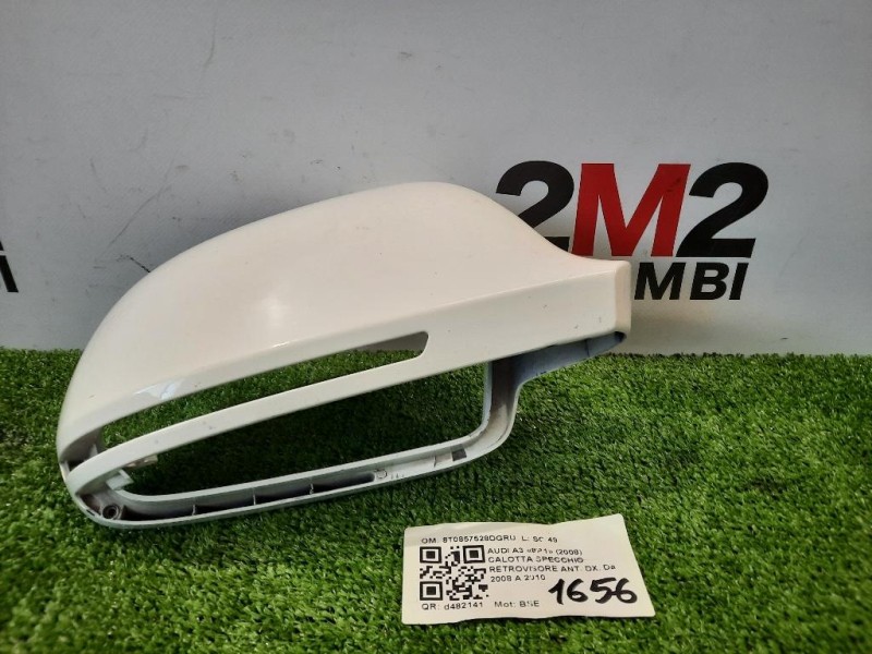 Calotta Specchio Retrovisore ANT DX 8T0857528DGRU Audi A3 8P1 2008