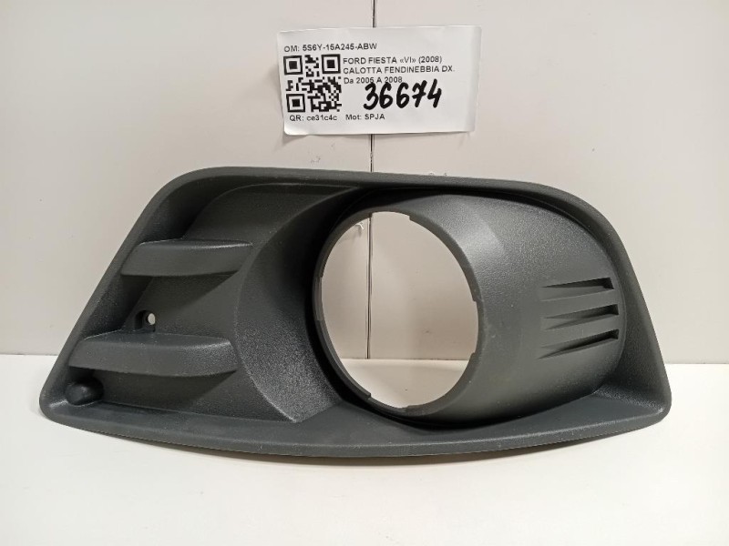 Calotta Fendinebbia DX 5S6Y-15A245-ABW Ford Fiesta VI 2008
