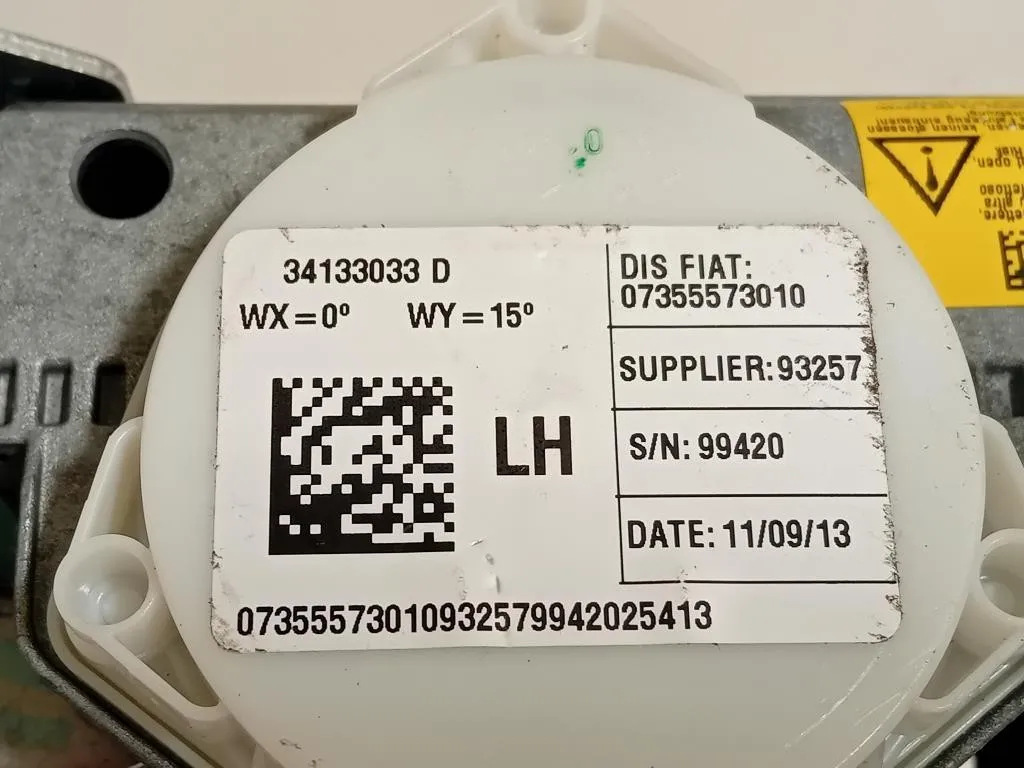 Cintura DI Sicurezza Sedile ANT SX 0735557301034130793 Fiat 500L Living 2013