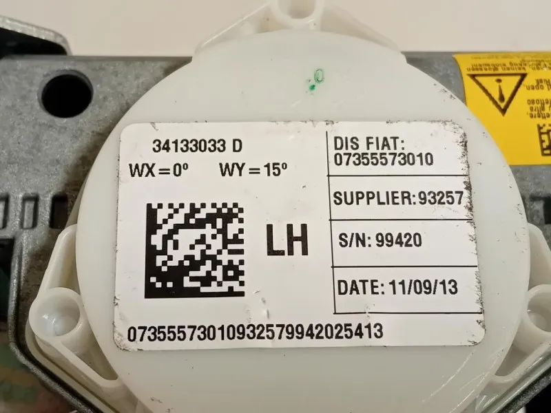 Cintura DI Sicurezza Sedile ANT SX 0735557301034130793 Fiat 500L Living 2013