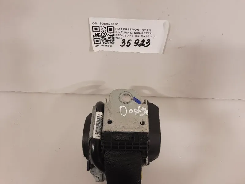 Cintura DI Sicurezza Sedile ANT SX 609067701C Fiat Freemont 2011