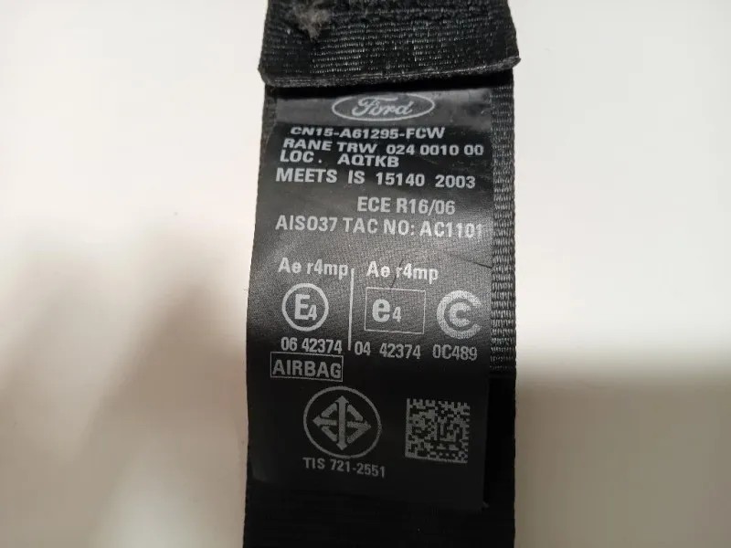 Cintura DI Sicurezza Sedile ANT SX CN15-A61295-FCW Ford Ecosport 2017
