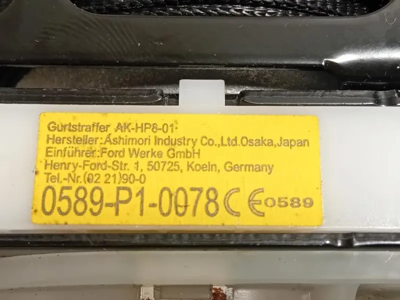 Cintura DI Sicurezza Sedile ANT SX BGG560057J Ford Ranger IV 2012