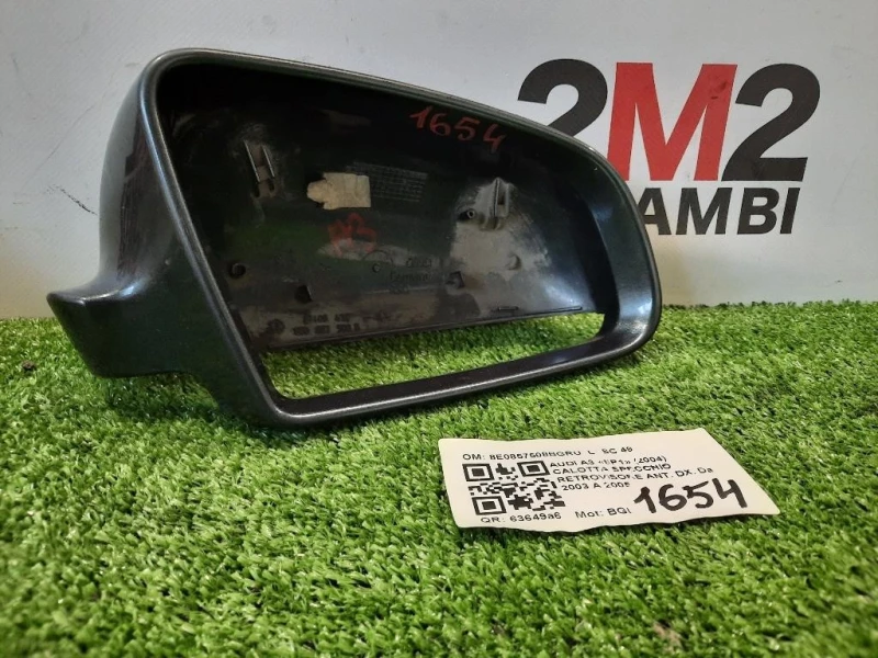 Calotta Specchio Retrovisore ANT DX 8E0857508BGRU Audi A3 8P1 2004
