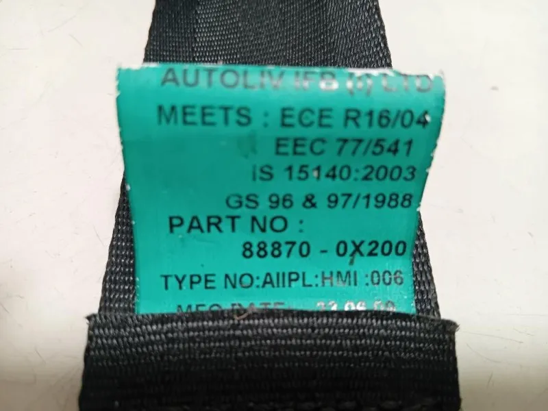 Cintura DI Sicurezza Sedile ANT SX 88870-0X200 Hyundai I10 I 2008