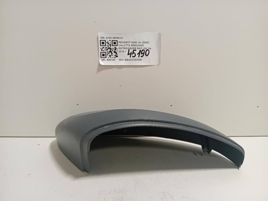 Calotta Specchio Retrovisore ANT DX 4102-39006-01 Peugeot 2008 II 2020