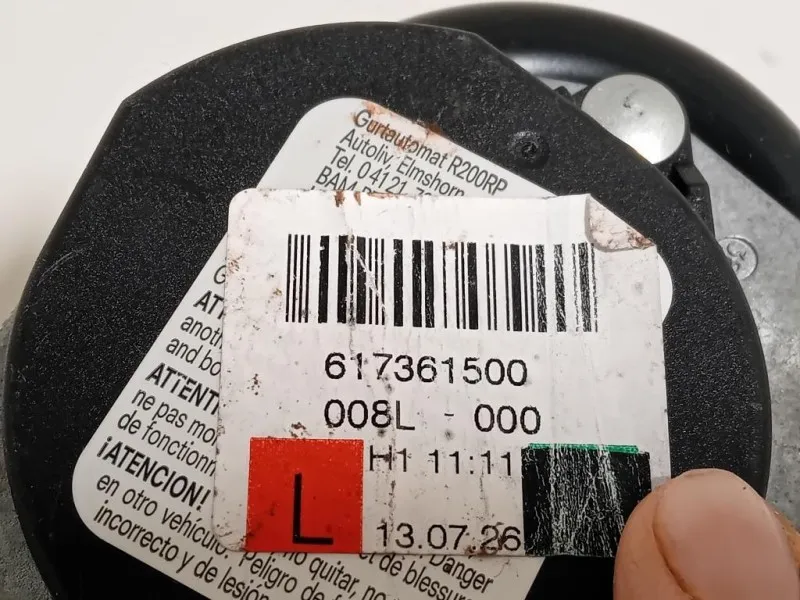 Cintura DI Sicurezza Sedile ANT SX 7355291780 Lancia Ypsilon III 2011