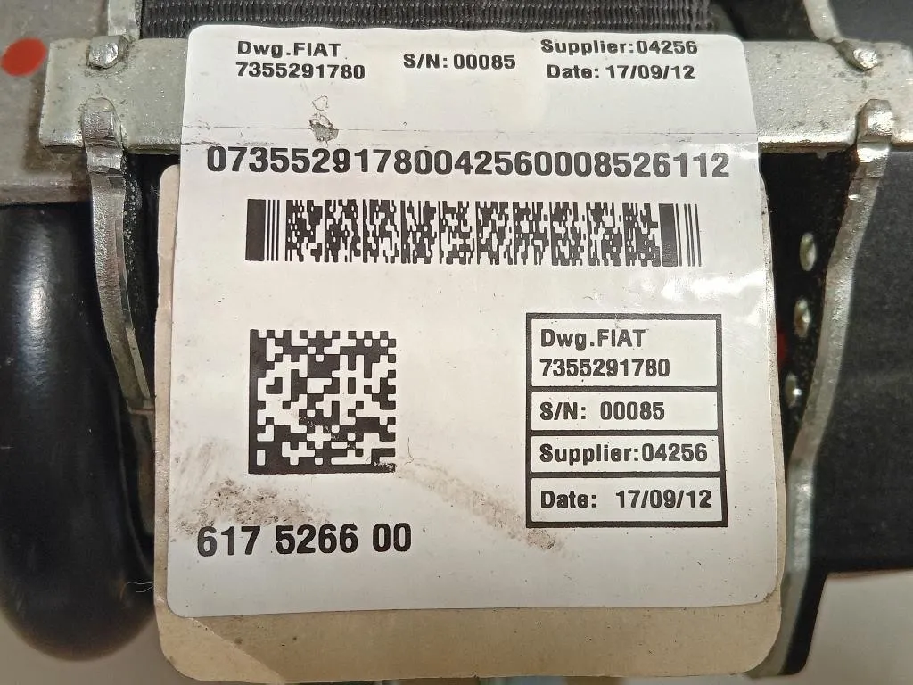 Cintura DI Sicurezza Sedile ANT SX 617361500 Lancia Ypsilon III 2011