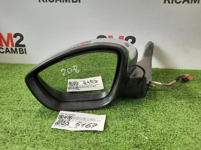 Retrovisore Esterno ANT SX 1611240880 Peugeot 208 I 2012