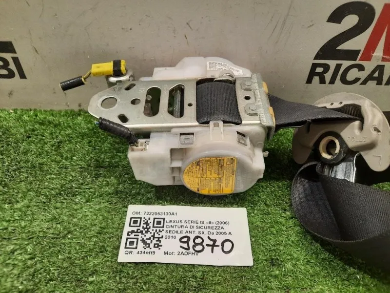 Cintura DI Sicurezza Sedile ANT SX 7322053130A1 Lexus Serie IS II 2006