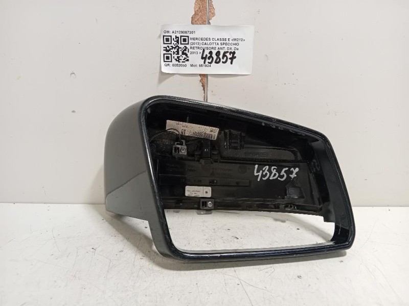 Calotta Specchio Retrovisore ANT DX A2129067301 Mercedes Classe E W212 2013