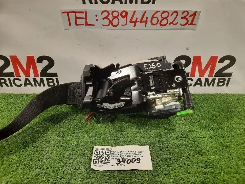 Cintura DI Sicurezza Sedile ANT SX 620020200 Mercedes Classe E C207 Coupé 2010