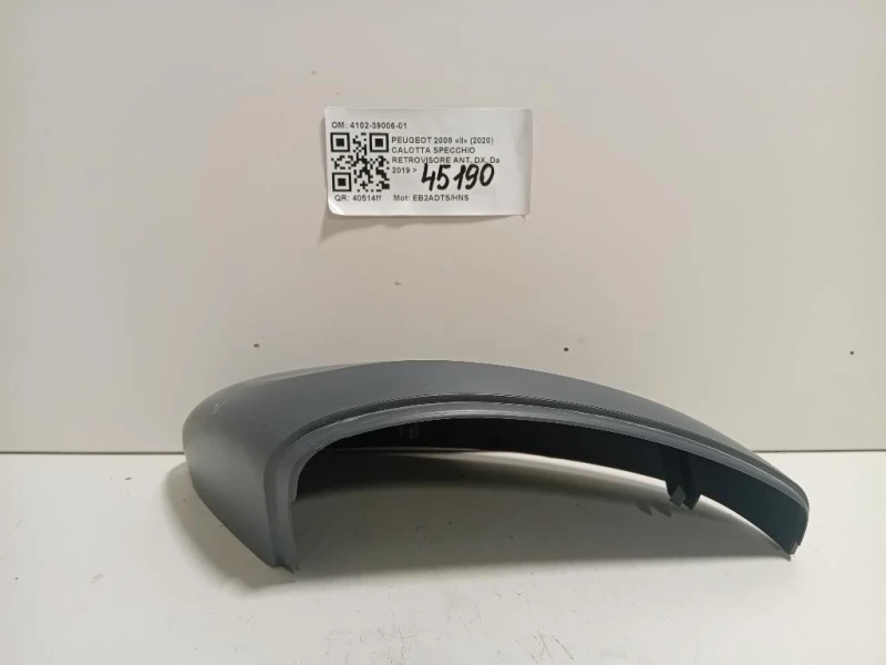 Calotta Specchio Retrovisore ANT DX 4102-39006-01 Peugeot 2008 II 2020