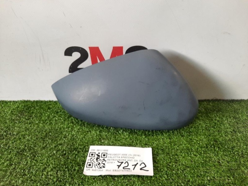Calotta Specchio Retrovisore ANT DX 98111895 5008 Peugeot 3008 II 2016