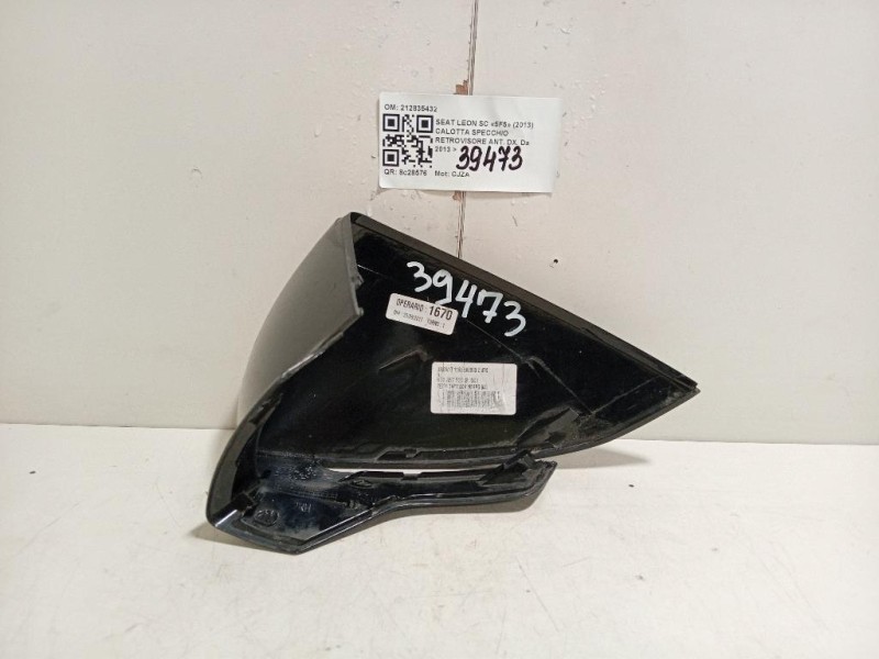 Calotta Specchio Retrovisore ANT DX 212835432 Seat LEON SC 5F5 2013