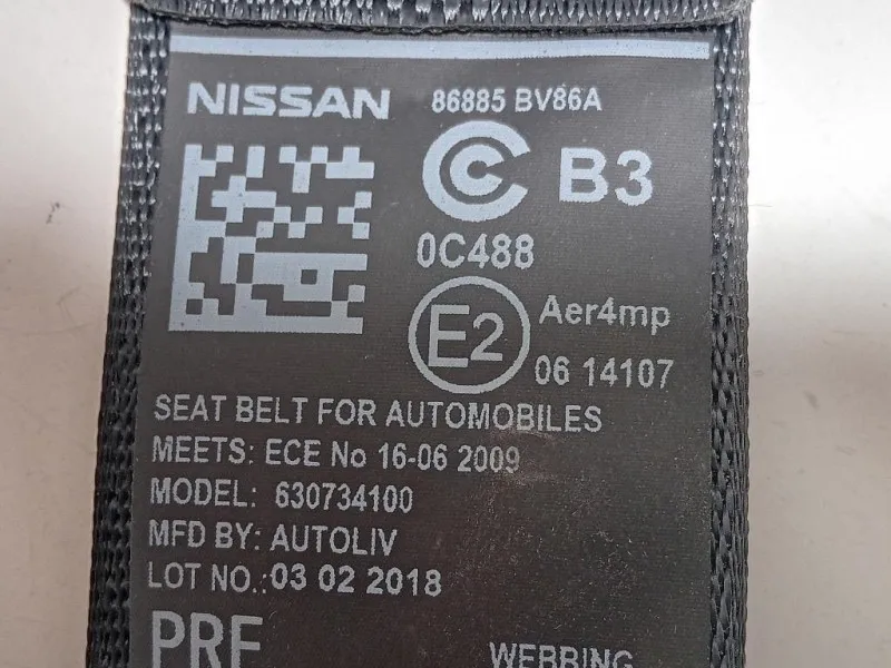 Cintura DI Sicurezza Sedile ANT SX 86885 BV86A Nissan JUKE I 2010