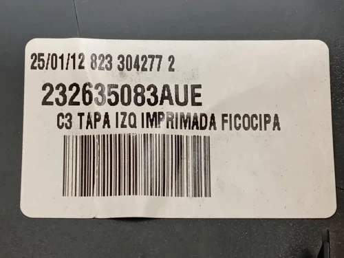 Calotta Specchio Retrovisore ANT SX 232635083AUE Citroen C3 III 2020