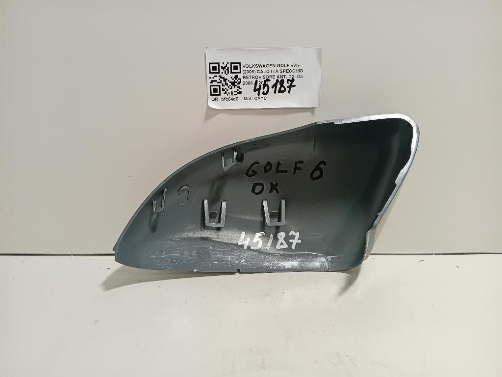 Calotta Specchio Retrovisore ANT DX 5K0857538A9B9 Volkswagen GOLF VI 2009