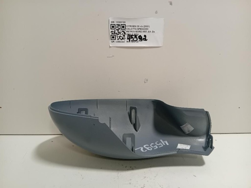 Calotta Specchio Retrovisore ANT SX 12283120 Citroen C5 I 2001