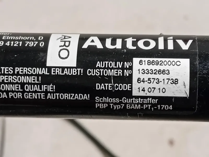 Cintura DI Sicurezza Sedile ANT SX 617023600 Opel Astra J 2012