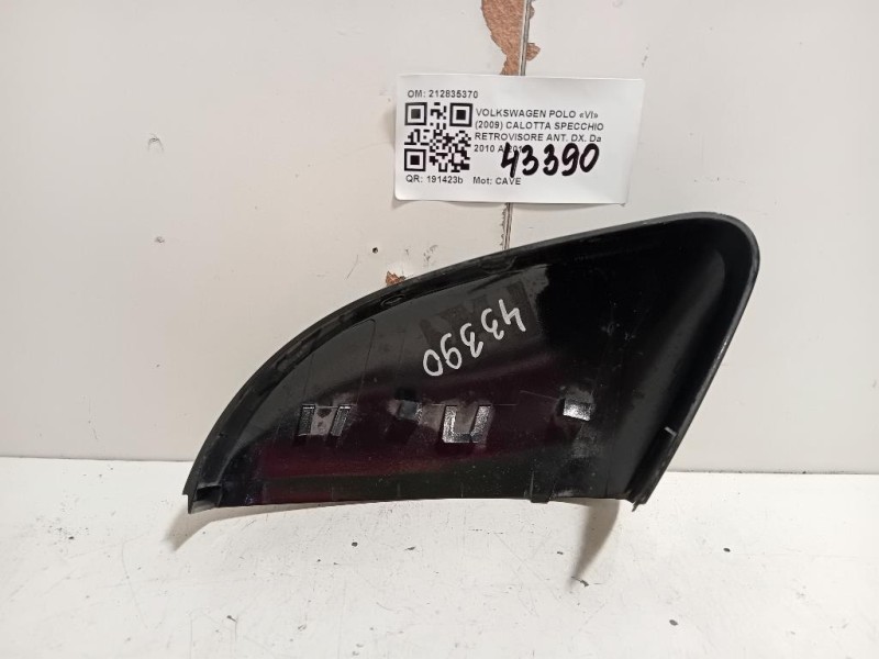 Calotta Specchio Retrovisore ANT DX 212835370 Volkswagen POLO VI 2009