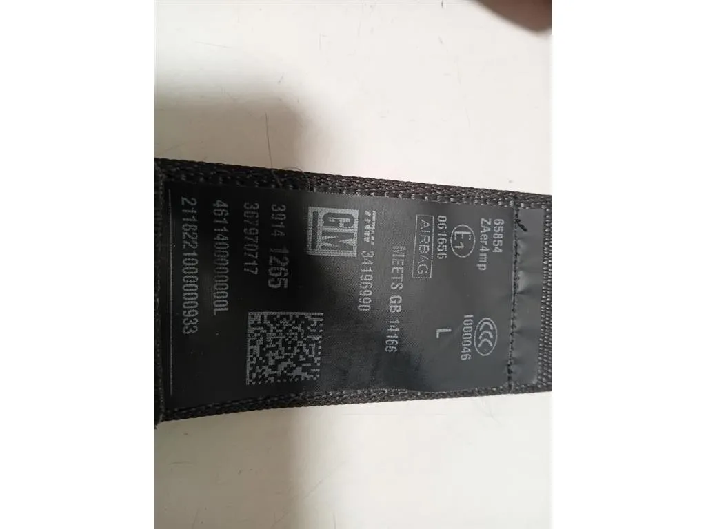 Cintura DI Sicurezza Sedile ANT SX 39141265 Opel Astra K 2016