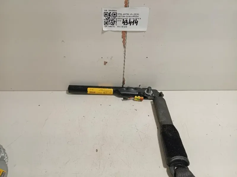 Cintura DI Sicurezza Sedile ANT SX 39045684 Opel Astra K 2016