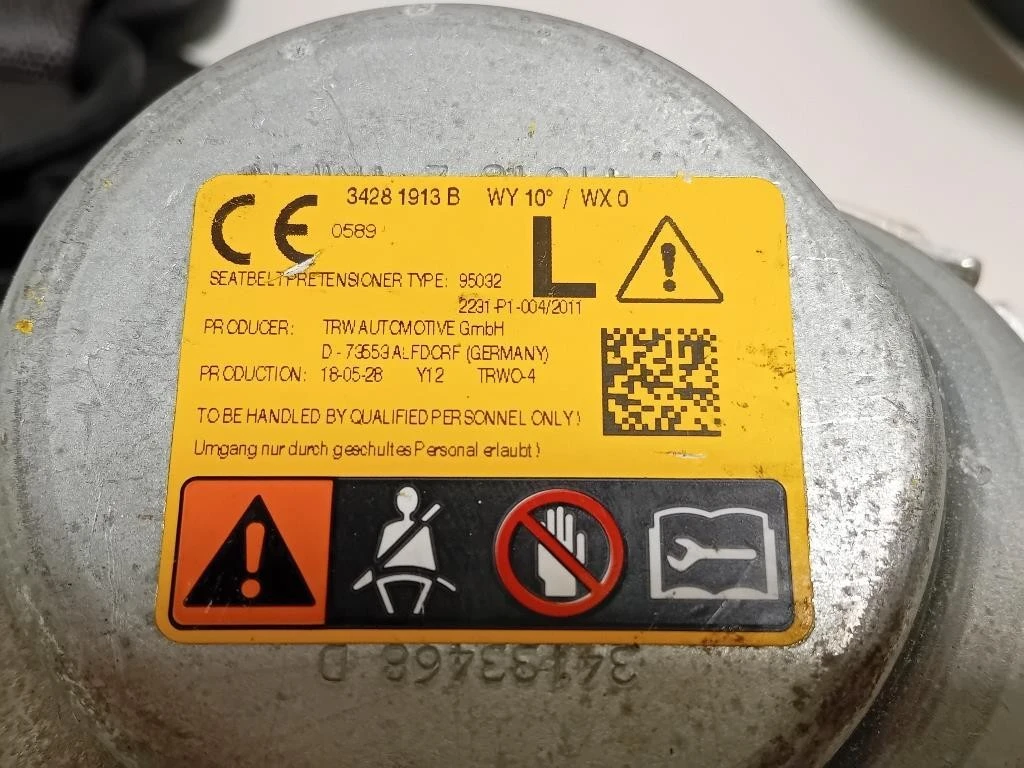 Cintura DI Sicurezza Sedile ANT SX 34203695 Opel Astra K 2016