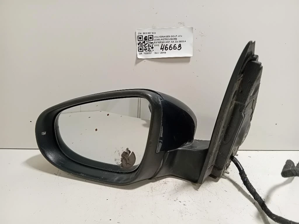 Retrovisore Esterno ANT SX 5K0 857 933 Volkswagen GOLF VI 2009