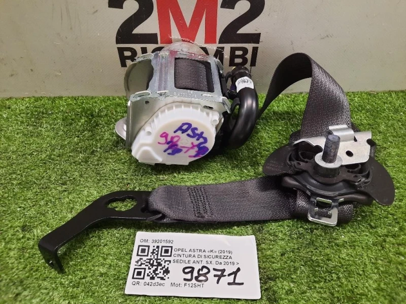 Cintura DI Sicurezza Sedile ANT SX 39201592 Opel Astra K 2019