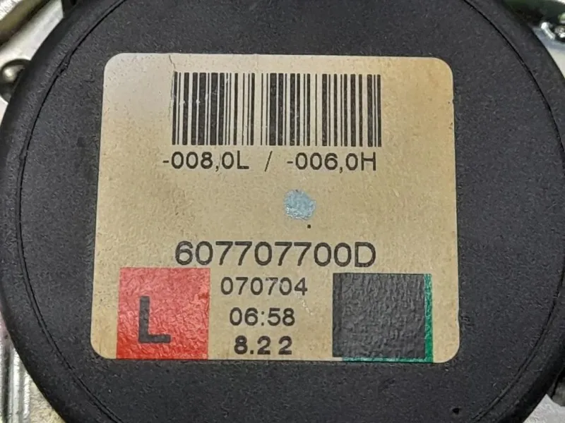 Cintura DI Sicurezza Sedile ANT SX 607707700D Opel Corsa D 2007