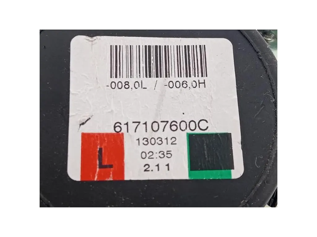 Cintura DI Sicurezza Sedile ANT SX 617107600C Opel Corsa D 2011