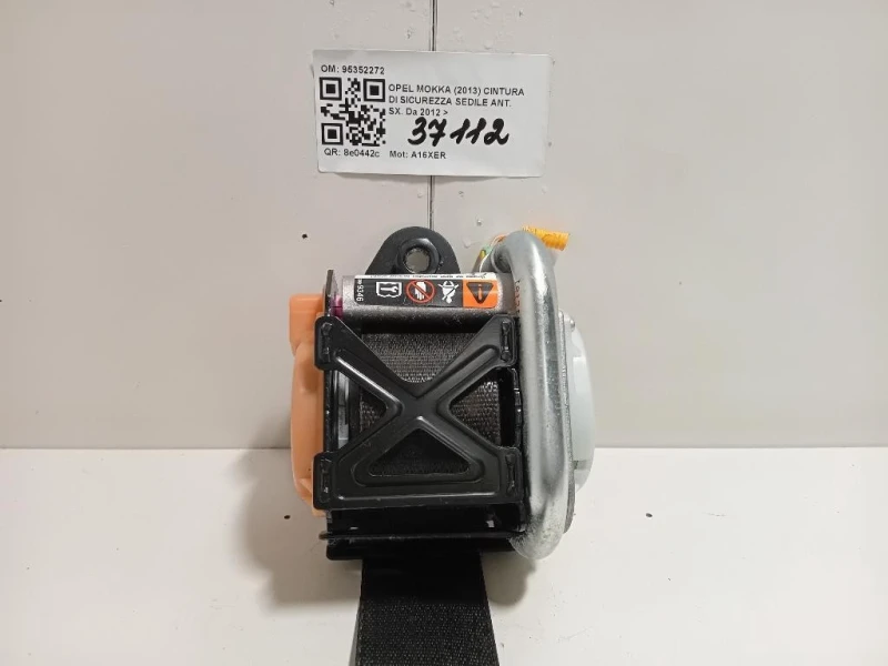 Cintura DI Sicurezza Sedile ANT SX 95352272 Opel Mokka 2013