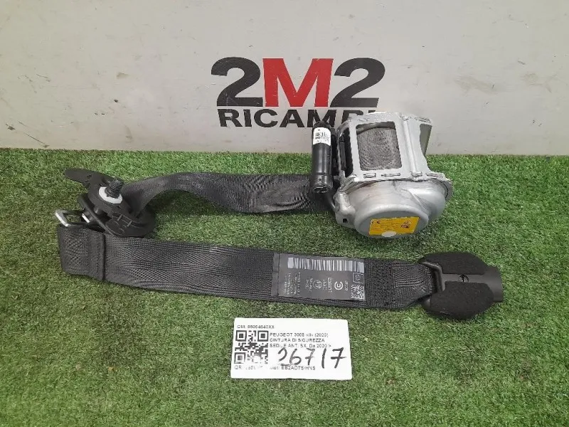 Cintura DI Sicurezza Sedile ANT SX 98094640XX 5008 3008 Peugeot 3008 II 2020
