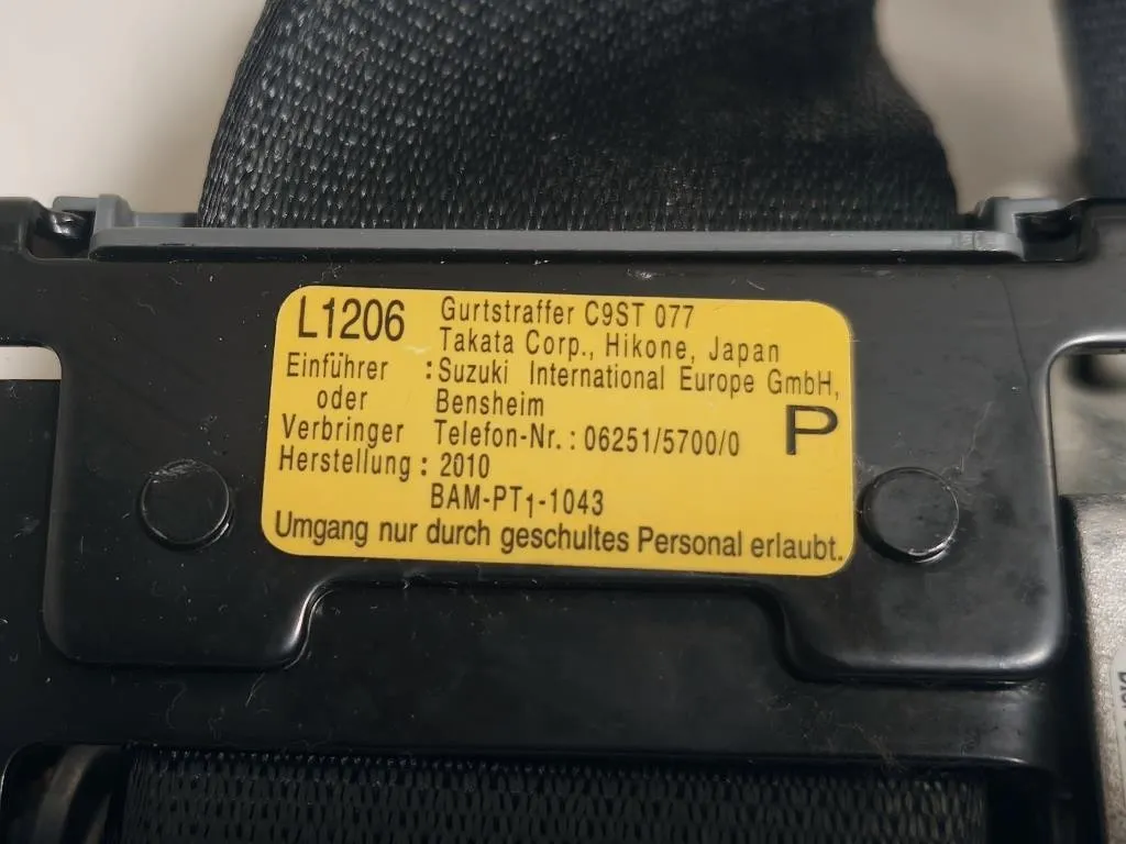 Cintura DI Sicurezza Sedile ANT SX 84940-64J0 Suzuki Grand Vitara II 2005