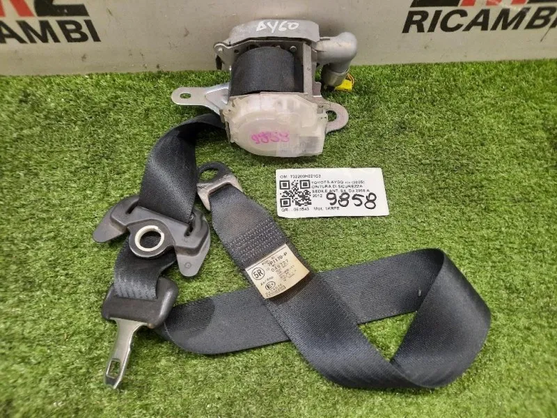 Cintura DI Sicurezza Sedile ANT SX 732200H021C3 Toyota AYGO I 2005