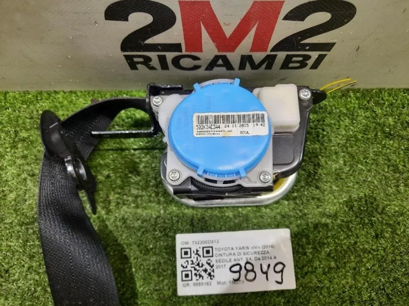 Cintura DI Sicurezza Sedile ANT SX 732200D312 Toyota Yaris IV 2014