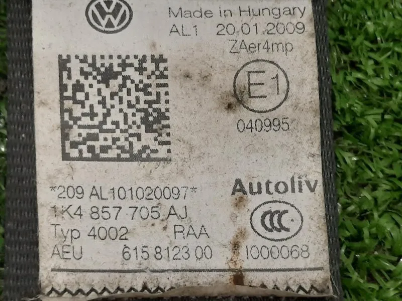 Cintura DI Sicurezza Sedile ANT SX 1K4 857 705 AJ Volkswagen GOLF VI 2009