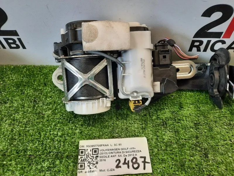 Cintura DI Sicurezza Sedile ANT SX 5G3857705FRAA Volkswagen GOLF VII 2013