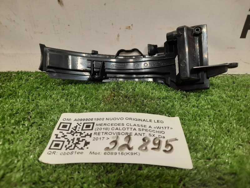 Calotta Specchio Retrovisore ANT SX A0999061902 NUOVO ORIGINALE LED Mercedes Classe A W177 2018