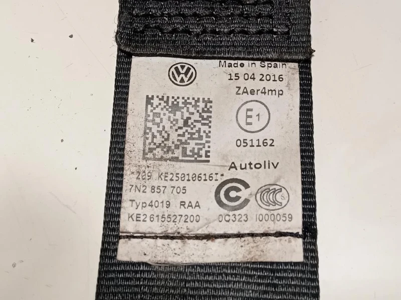Cintura DI Sicurezza Sedile ANT SX 7N2857705 Volkswagen Sharan IV 2015