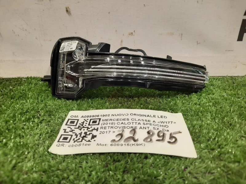 Calotta Specchio Retrovisore ANT SX A0999061902 NUOVO ORIGINALE LED Mercedes Classe A W177 2018