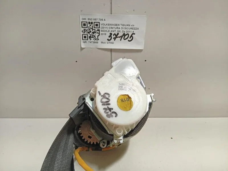 Cintura DI Sicurezza Sedile ANT SX 5N2 857 705 A Volkswagen Tiguan I 2011