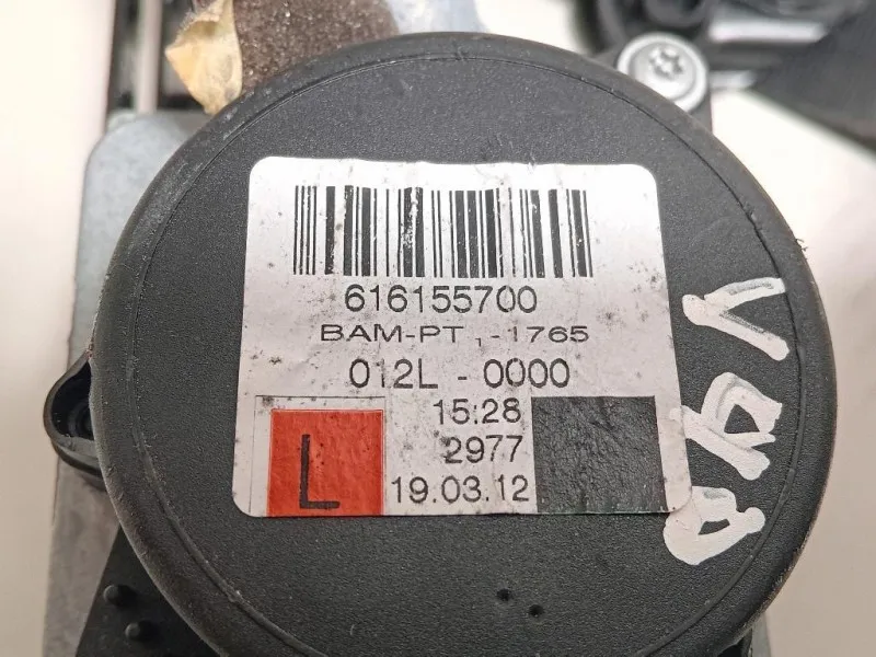 Cintura DI Sicurezza Sedile ANT SX 616155700 Volvo V60 I 2010