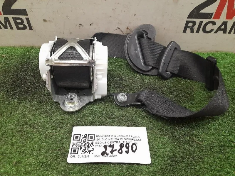 Cintura DI Sicurezza Sedile Centrale ANT Bmw Serie 3 F30 Berlina 2015