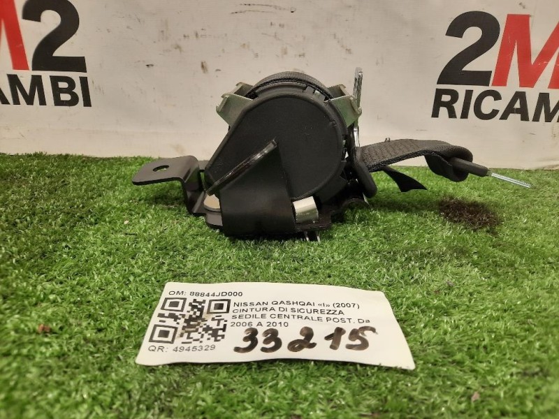 Cintura DI Sicurezza Sedile Centrale POST 88844JD000 Nissan Qashqai I 2007