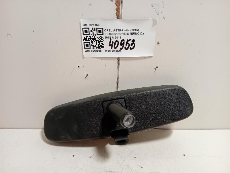 Retrovisore Interno 026150 Opel Astra K 2016