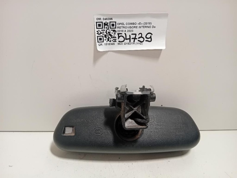 Retrovisore Interno 046396 Opel Combo E 2018
