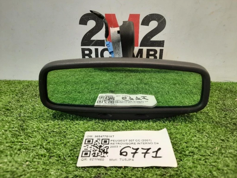 Retrovisore Interno 96547751XT Peugeot 307 CC 2001